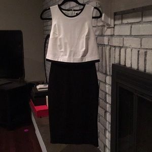 NEVER WORN! Banana Republic two tone dress.